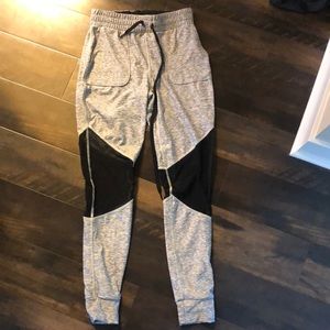 Pink gray joggers